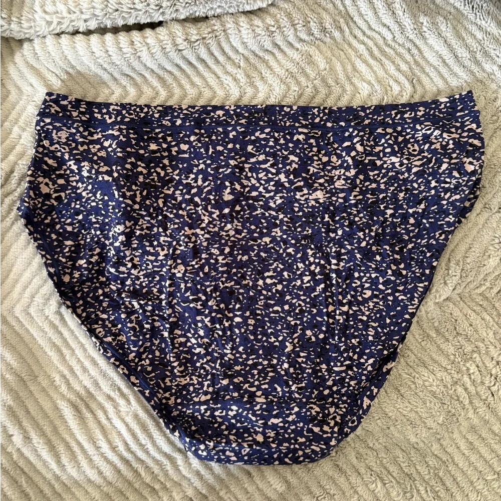 New 2X Alfani Core Panty Underwear Bundle Navy Animal Print